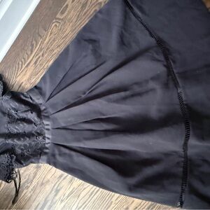 Ted Baker Black dress with Metallic Zipper -US size 6